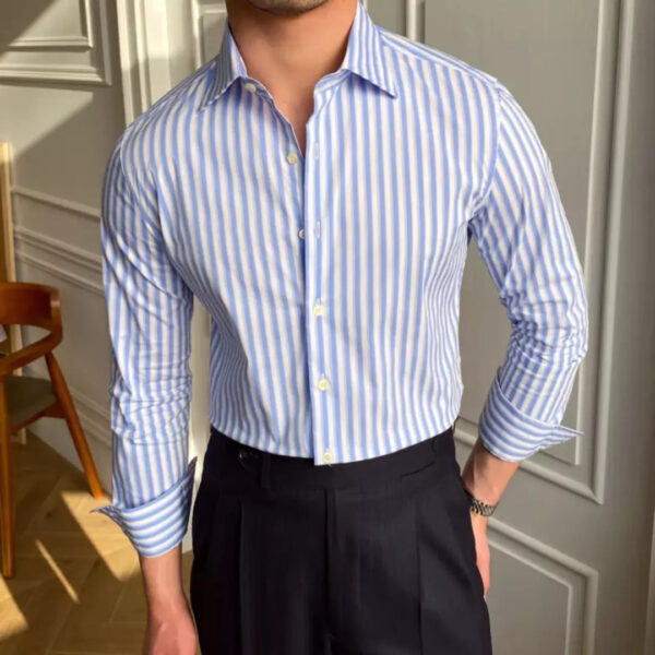 Camisa de manga larga para hombre de Milán - Image 4